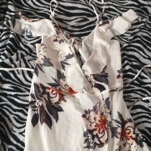 Cold shoulder floral dress